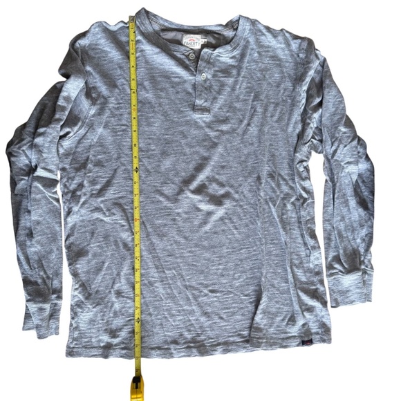 Faherty Cloud Cotton Long-Sleeve Henley Mens Size XL White & Gray Heather - Picture 4 of 10